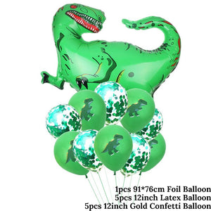 Green Dinosaur Balloon Bundle